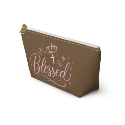 Blessed Accessory Pouch – Faith-Inspired Makeup Bag - Image 3