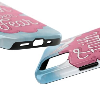 Faith over Fear Phone Case (Pink and blue) - Image 3