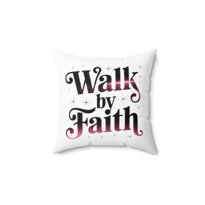 Inspirational Walk By Faith Pillow - Home Decor