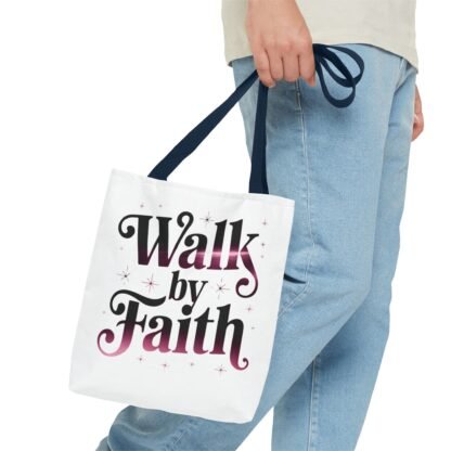 Christian Tote Bag- Walk By Faith - Fashion - Image 19