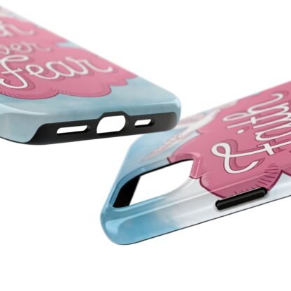 Faith over Fear Phone Case (Pink and blue) - Image 18