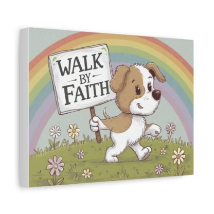 Walk by Faith- Dog - Wall Art, 12″x 9″ - Image 2