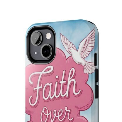 Faith over Fear Phone Case (Pink and blue) - Image 11