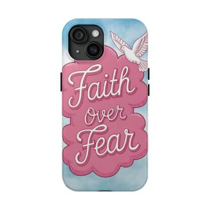 Faith over Fear Phone Case (Pink and blue)