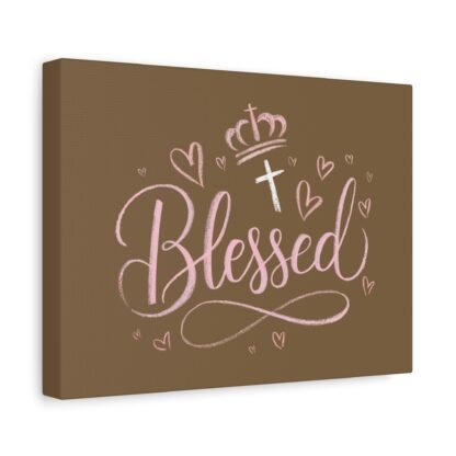 ‘Blessed’ Matte Canvas Wall Art – Faith-Inspired Decor - Image 2