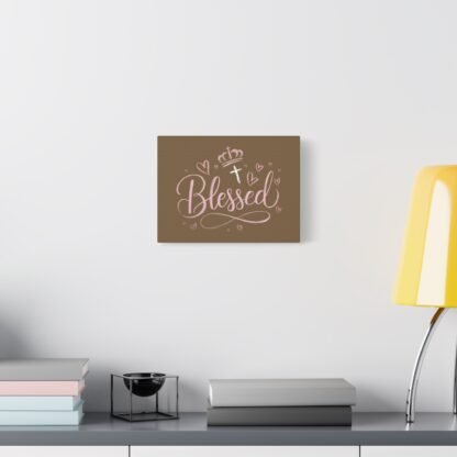 ‘Blessed’ Matte Canvas Wall Art – Faith-Inspired Decor - Image 3