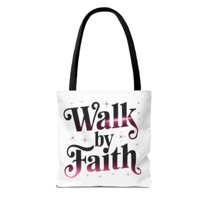 Christian Tote Bag- Walk By Faith - Fashion - Image 2