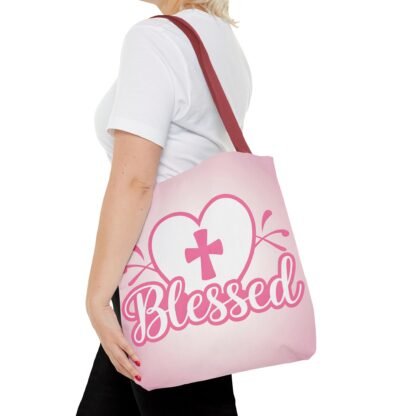 Blessed Heart Tote Bag - Christian Tote Bag - Image 19