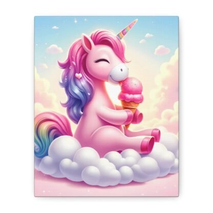 Cute Fantasy Art - Pink Unicorn - Wall Art