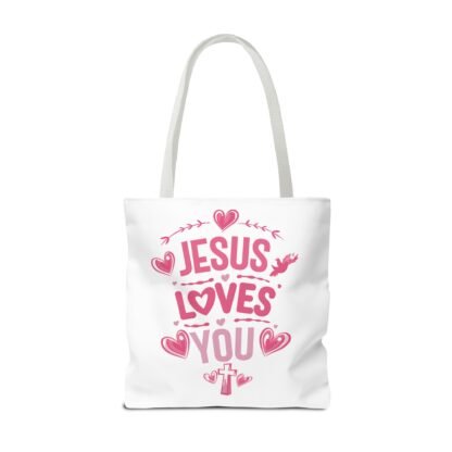 Inspirational Jesus Loves You Tote Bag | Christian Tote - Image 28