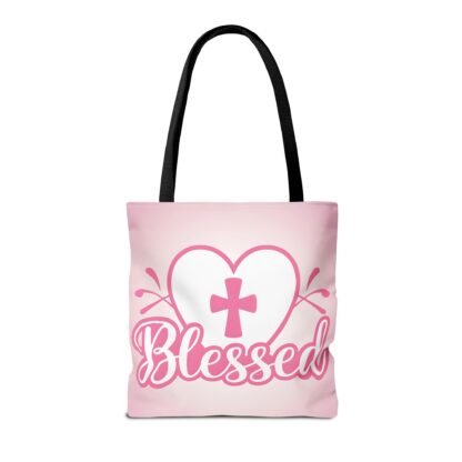 Blessed Heart Tote Bag - Christian Tote Bag - Image 9