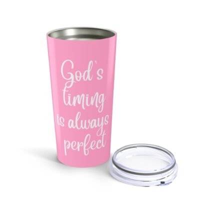 Pink Inspirational Tumbler - 20oz Drinkware - Image 3