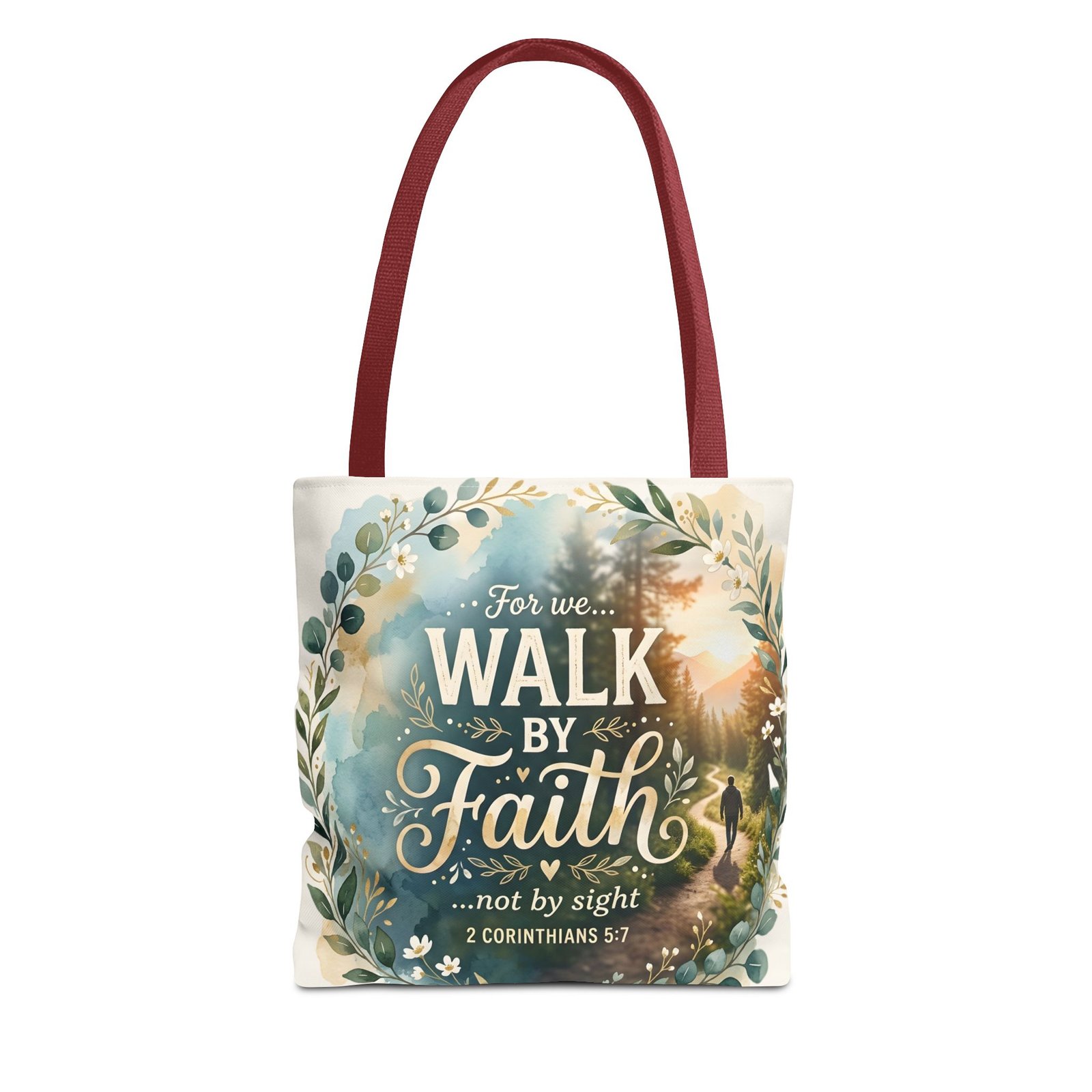 Walk by Faith Tote Bag — Inspirational Scripture Tote - Image 4