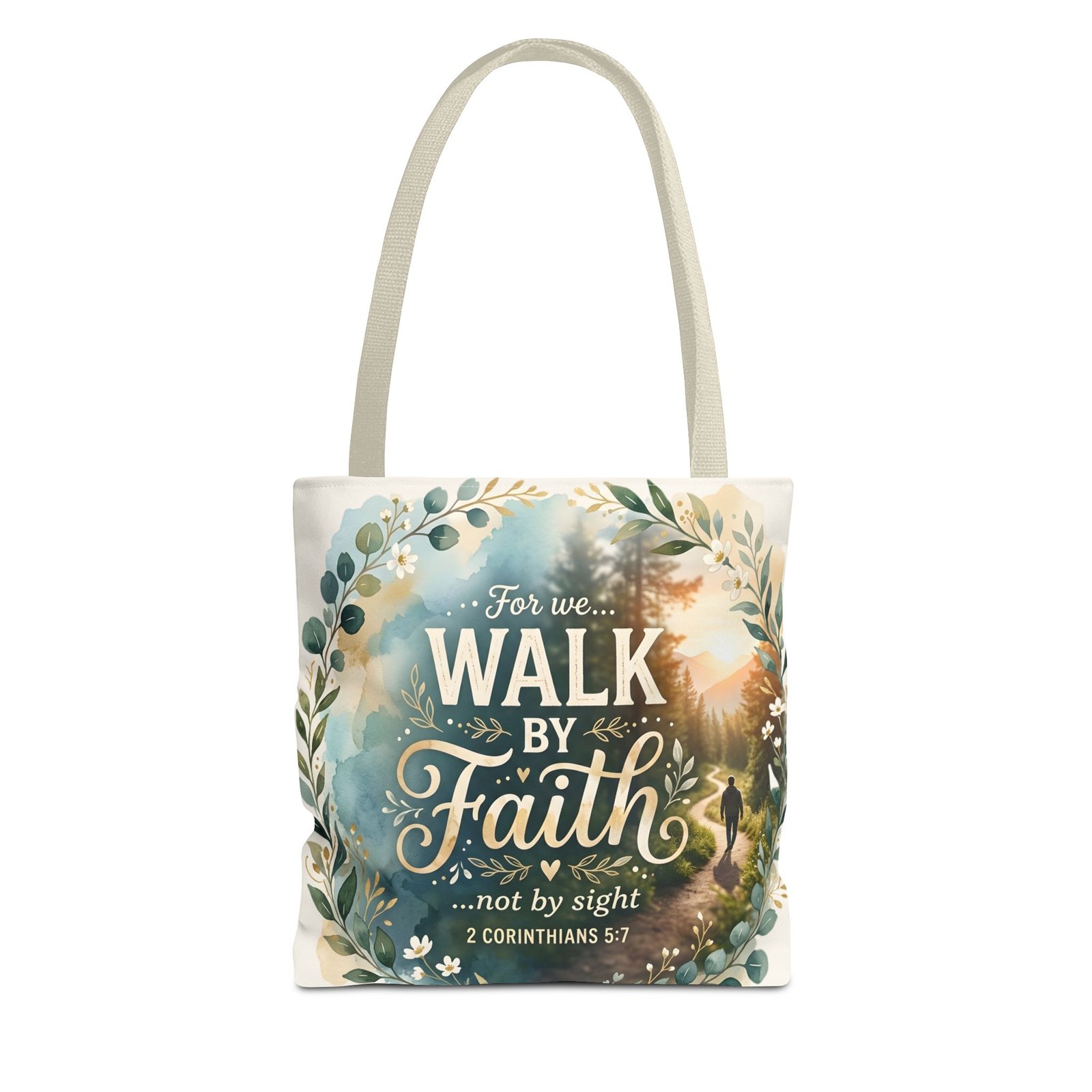 Walk by Faith Tote Bag — Inspirational Scripture Tote - Image 6
